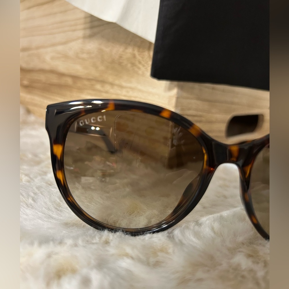 Gucci Women's Tortoiseshell Sunglasses - Picture 2 of 8